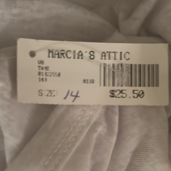 NWT Vintage Havana Girl’s White Tank Size Large - Picture 7 of 7